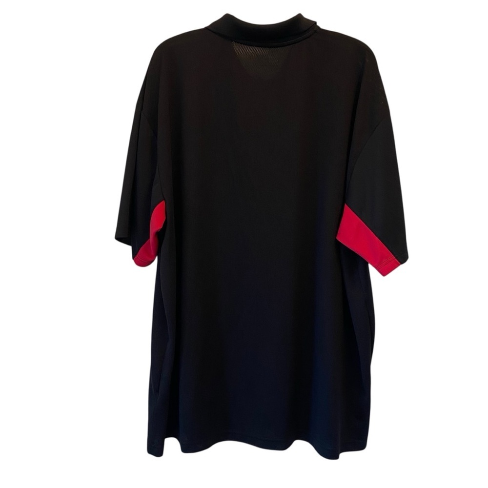 BEN HOGAN Performance Big Men's 3XL Polo Shirt Black Red 3 button short sleeve - Picture 3 of 6